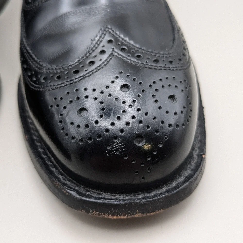 Florsheim Mens Black Leather Wingtip Brogue Oxford Dress Shoes 70018 Sz 8 D
